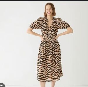 Black and Tan Smocked Sundress with Spaghetti Straps